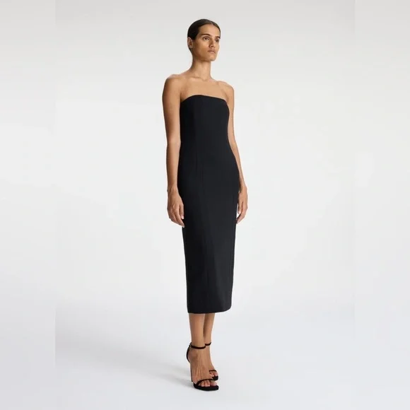 A.L.C. Elizabeth Strapless Midi Dress - Picture 2 of 12
